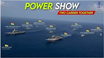 Ins vikrant & Vikramaditya | two battle group together in action