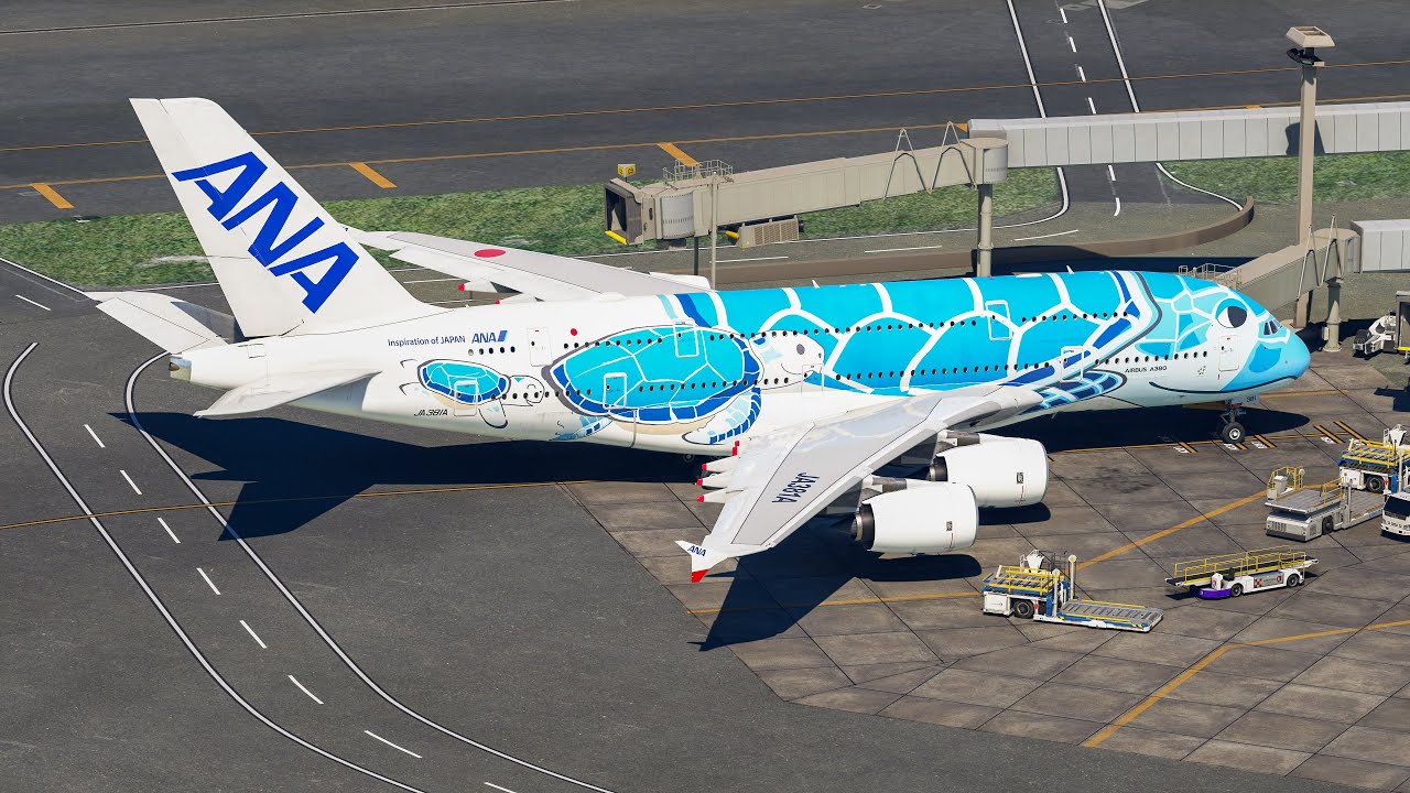 MSFS | FlyByWire A380-841 Honolulu HNL - Tokyo NRT | Departure