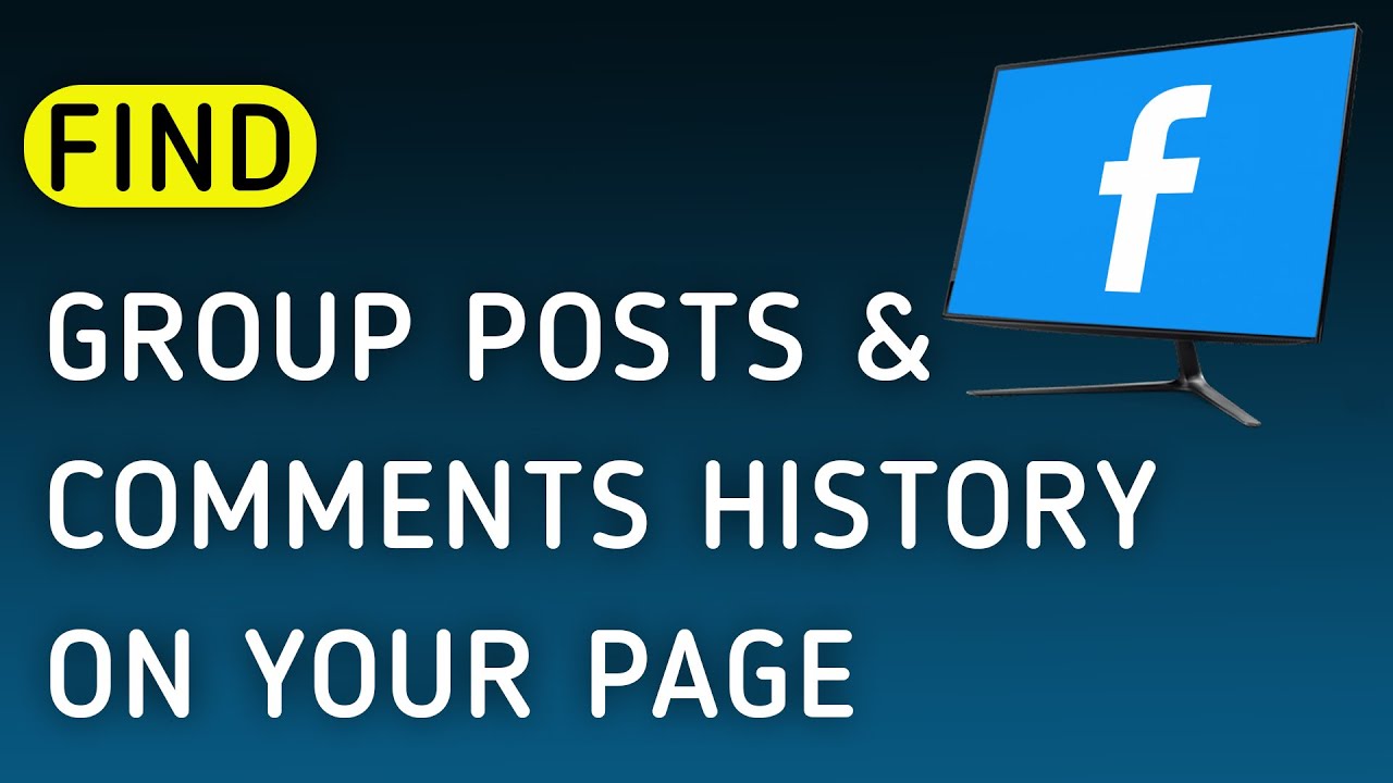 How To Find Group Posts And Comments History On Your Page On Facebook App On PC (New Update)