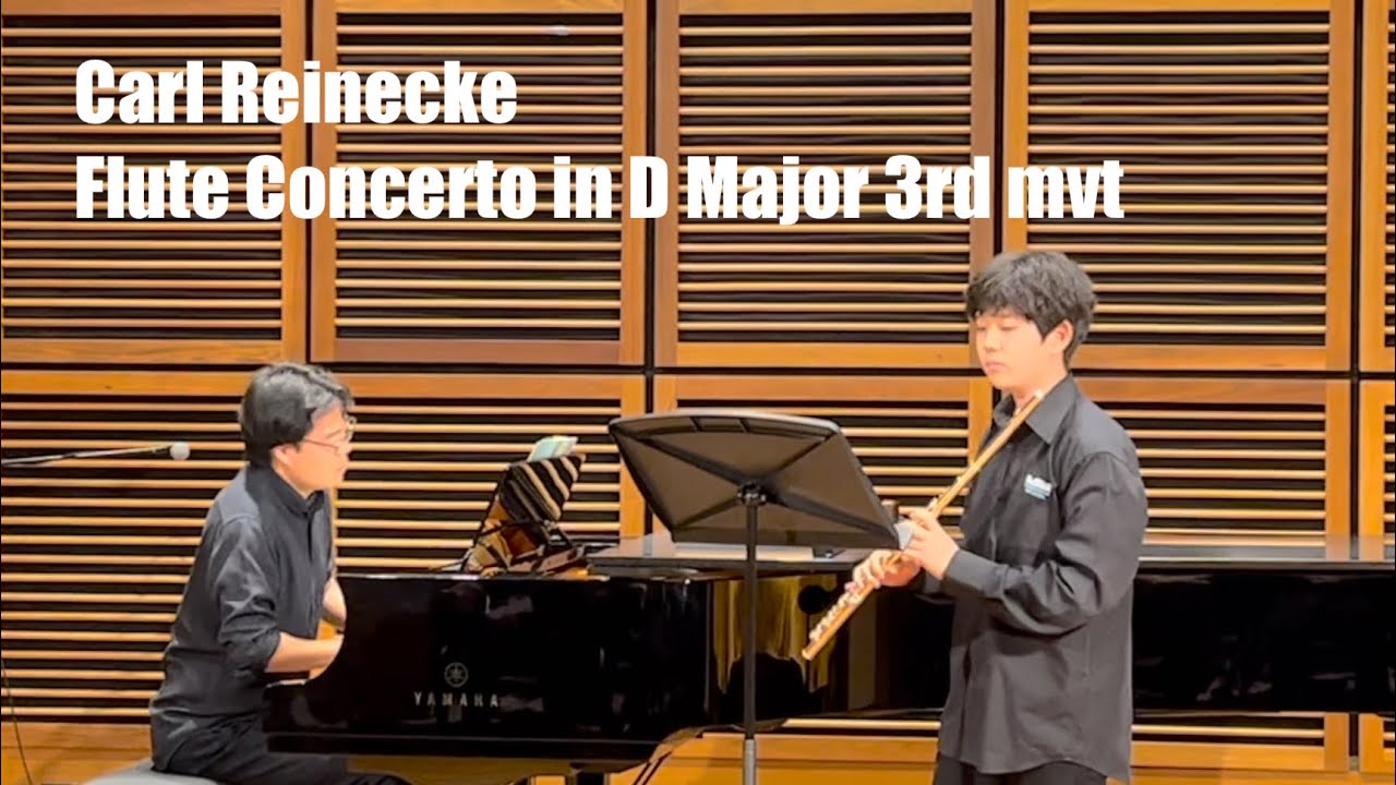Carl Reinecke Flute Concerto in D Major 3rd mvt 13yrs YouTube