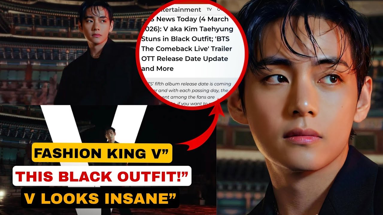 🔴 Kim Taehyung’s Stunning Black Look in the BTS Comeback Teaser Is Breaking the Internet