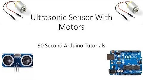 Arduino Ultrasonic Sensor Motor Control