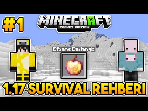 EFSANEVİ BAŞLANGIÇ!! | Minecraft PE 1.17 Survival | #1