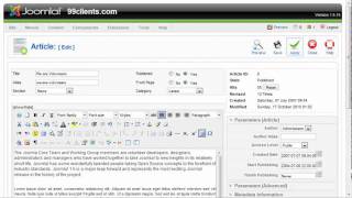 Joomla how To: Cleaning up the homepage