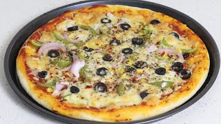 No yeast pizza recipe | veg pizza without yeast