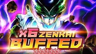 6x ZENKAI BUFFED 14* YEL CELL DESTROYS EVEN ULTRA VEGITO BLUE! | Dragon Ball Legends
