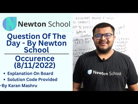 Question Of The Day - By Newton School - 8/11/2022 Solution | Newton School