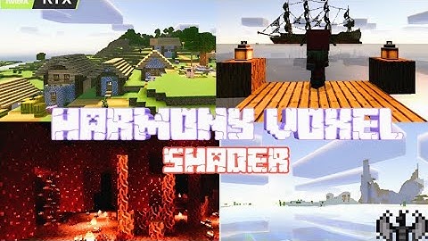 Finally Harmony voxel shader is back v1.20 Minecraft PE renderdragon shader no clickbat #viral
