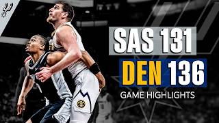 San Antonio Spurs Vs. Denver Nuggets Full Game Highlights