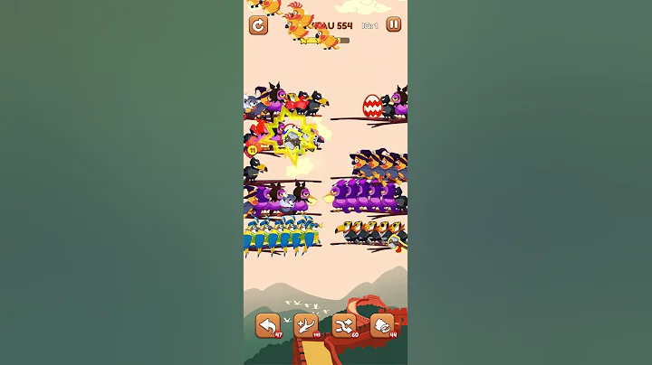 bird sort 2 color puzzle solution niveau 554 #games #gaming #puzzle #puzzlegame #androidgames