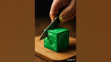 Realistic Minecraft: Cutting Emerald with a Knife 😨