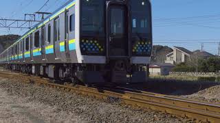 021.02.09(火)　E131系R01+R02編成　内房線内試運転