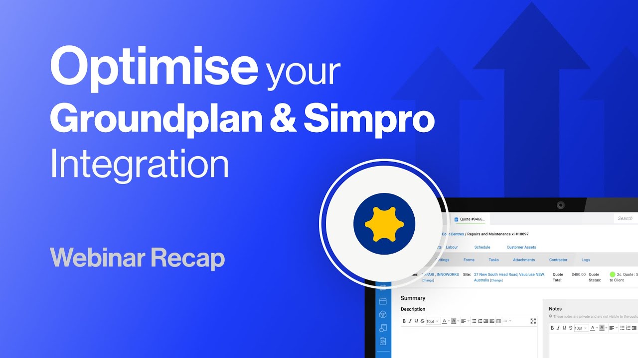 Optimise your Groundplan & Simpro Integration | Webinar