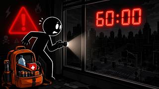 The First 60 Minutes of a Total Blackout: 7 Deadly Mistakes ⚡🌑⚠️ | Stickman Survival Lab