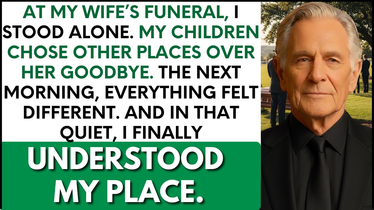 At My Wife’s Funeral, I Stood Alone While My Children Chose Elsewhere, And Everything Shifted Inside