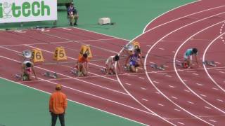 20161022ジュニア陸上男子100m予選5組