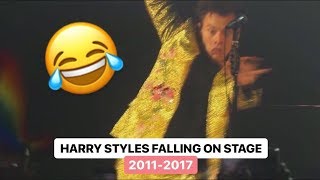 Harry Styles Falling On Stage - COMPILATION (2010-2017)
