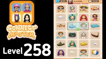 Connect Master Match Puzzle level 258 Guide Walkthrough Solution