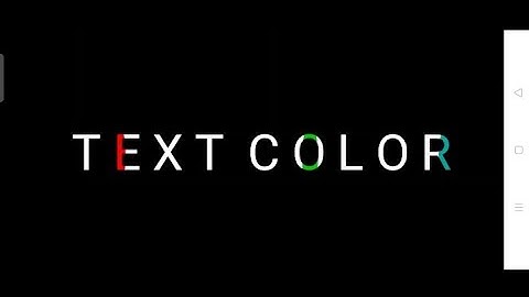 Text color effect | Text color effect with kinemaster