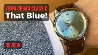 Yema Urban Classic In Review. Dress Watch With Complex Blue Dial Under 700 Euros/US-Dollars