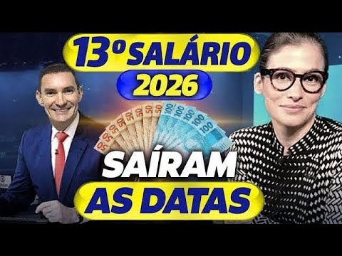 AGORA SIM: CALENDÁRIO de PAGAMENTOS do 13º SALÁRIO dos APOSENTADOS 2026 - JORNAL OFICIAL!