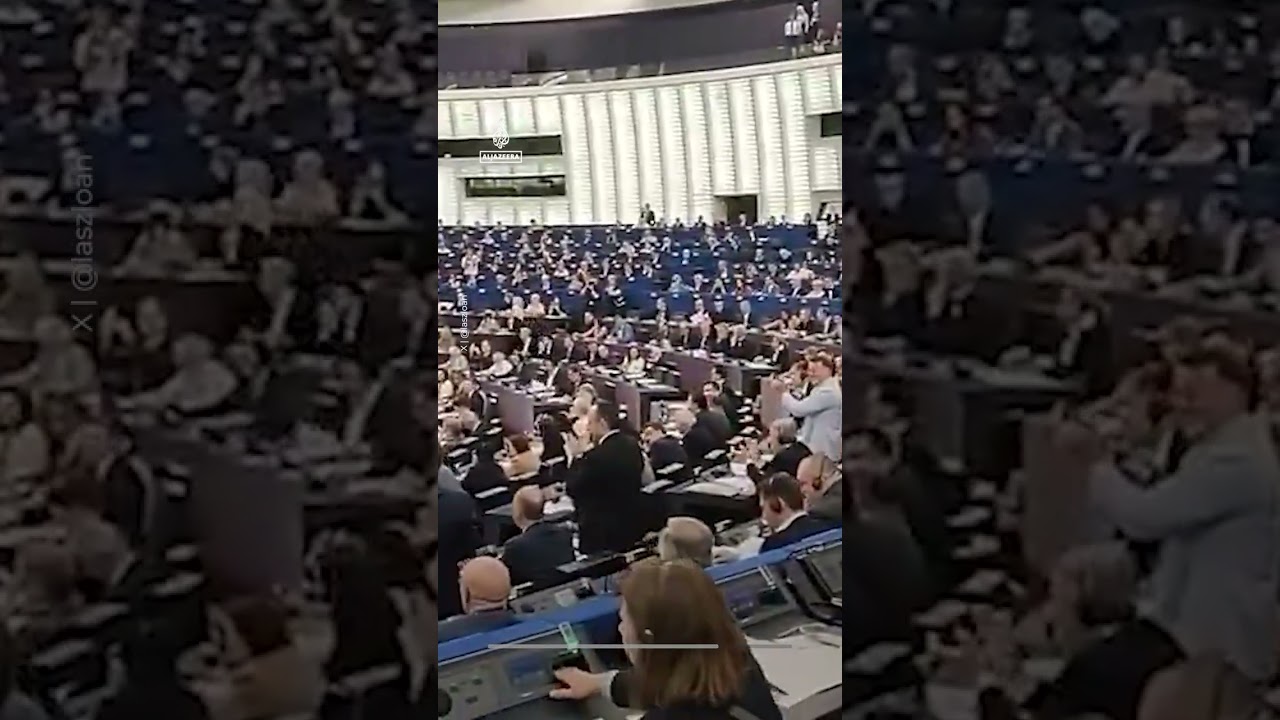 ‘Send them back’ chants in EU Parliament after anti-migrant bill passes | AJ #shorts