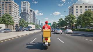 Spread the madness of Fast Food Delivery Rider Simulator 3D 13l screenshot 1