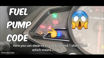 Pulsar RS 200 fuel pump fault code