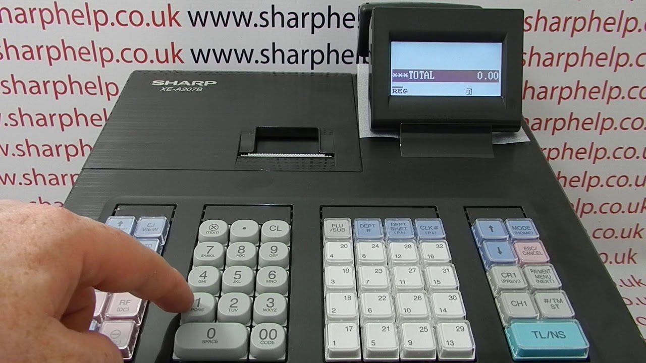 OFF MODE Error Message On The Sharp XE-A207 / XE-A207B / XE-A207W Cash  Register