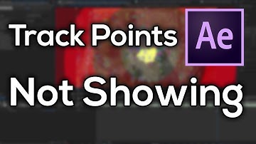 After Effects - Track Points Not Showing