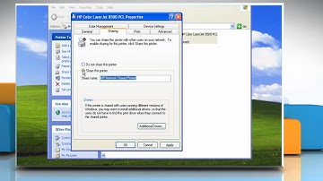How to make a printer work on network of a Windows® XP PC