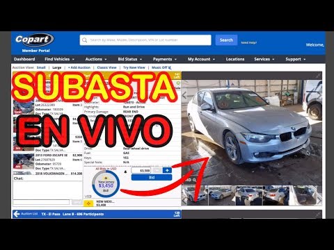 Video: ¿Cómo funciona la oferta en Copart?