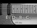 Hard Rock Power Chords Guitar Backing Track E Minor