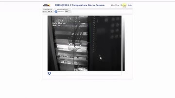 AXIS Q2901 - Temperature Log and AXIS Camera Station