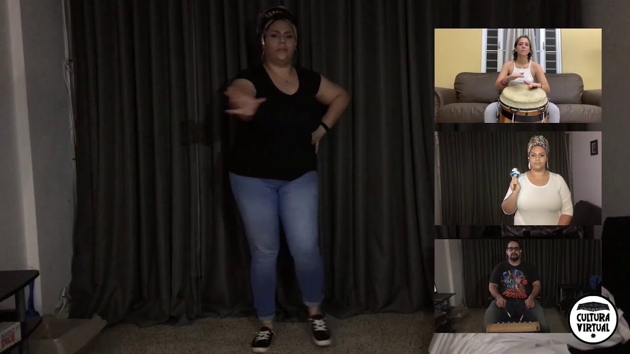 Cultura Virtual ICP | Taller básico de Bomba, ritmo seis corrido | Huellas de Tambor