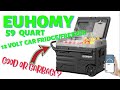 Euhomy 59 qt 12volt Car Refridgerator/Freezer