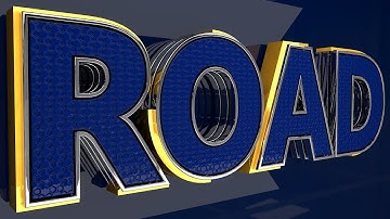 How To Make Metal and Gold Text In Cinema 4D