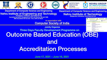 Dr. N. K. Sakthivel | Dr. S. Subasree | FDP on OBE and Accreditation Processes | Valedictory Sessn.|