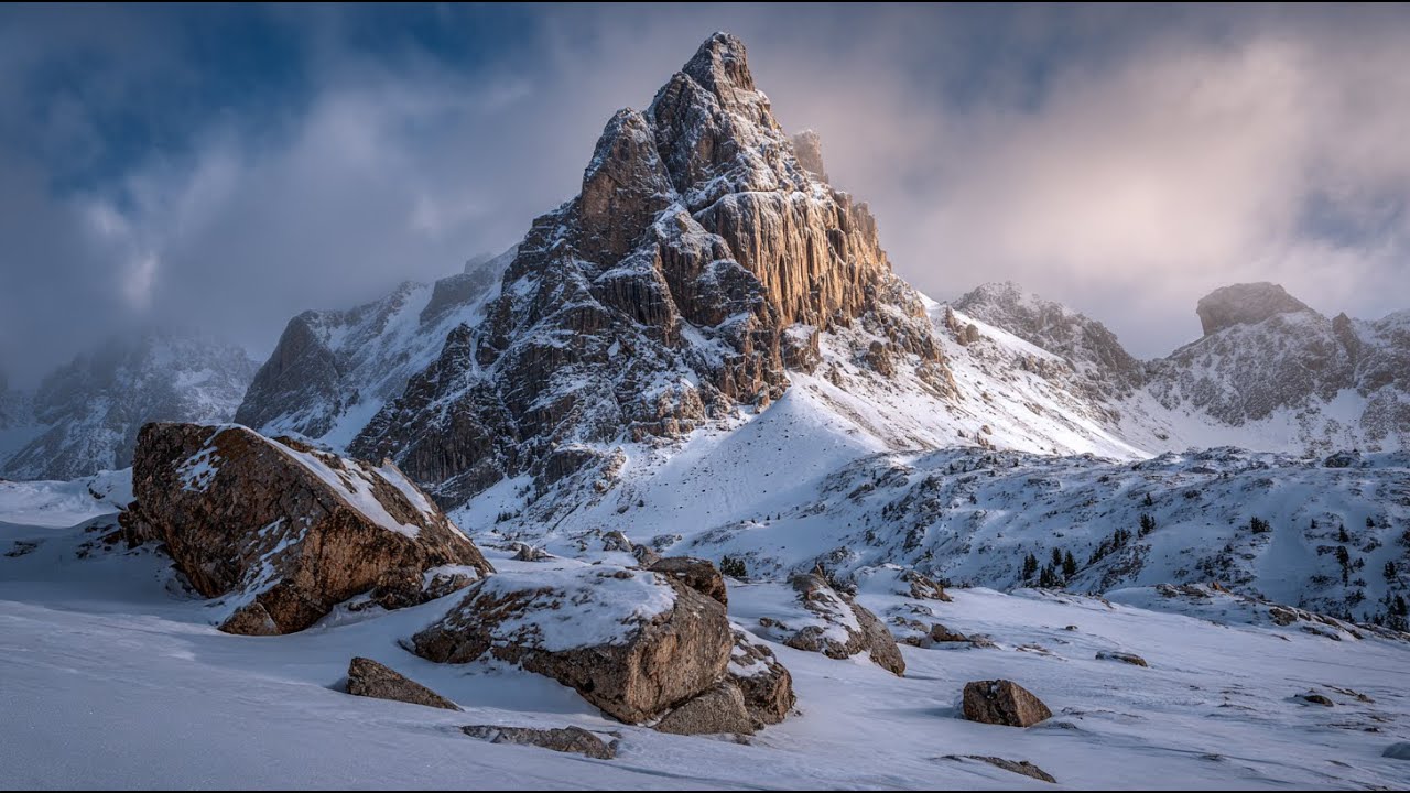 +10 Live Winter Mountain Ambience & Handpan | Deep Focus & Relaxation Journey, Sleep 🏔️✨