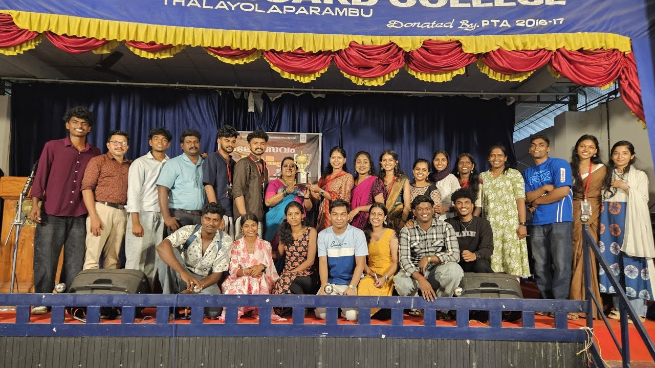 Trophy winning moment....... Annual kalolsavam DB collage 2025-2026 for politics department.