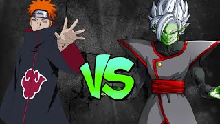 Pain (6 Path) VS Merged Zamasu (Naruto VS Dragonball) Sprite/Pixel Animation Battle