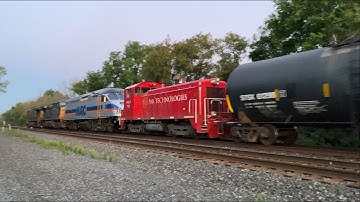 MARC 12 & PAKX 121 Switcher On CSX M364 Shortly After Sunset! Centerport (9/8/22) [4K60]