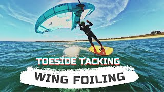 Wing Foil Toeside Tacking
