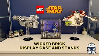 LEGO Display Case and Stands from Wicked Brick Display Case Solutions