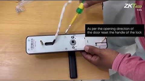 ZKTeco ML100 Smart Lock Installation Video