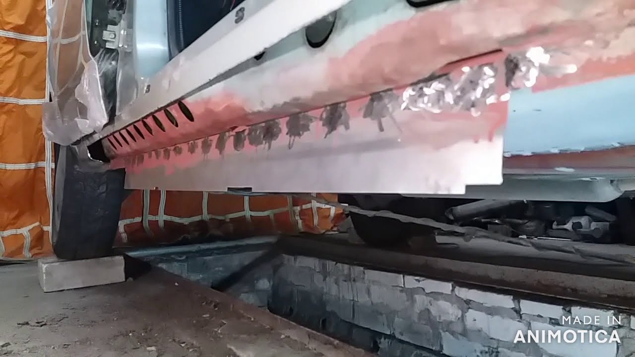 Ремонт днища и порогов ВАЗ 2110 2111 2112 - YouTube