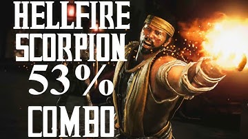 Mortal Kombat X - 53% Scorpion Combo (Hellfire Variation)