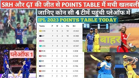 IPL 2023 Today Points Table | RR vs SRH After Match Points Table | Ipl 2023 Points Table