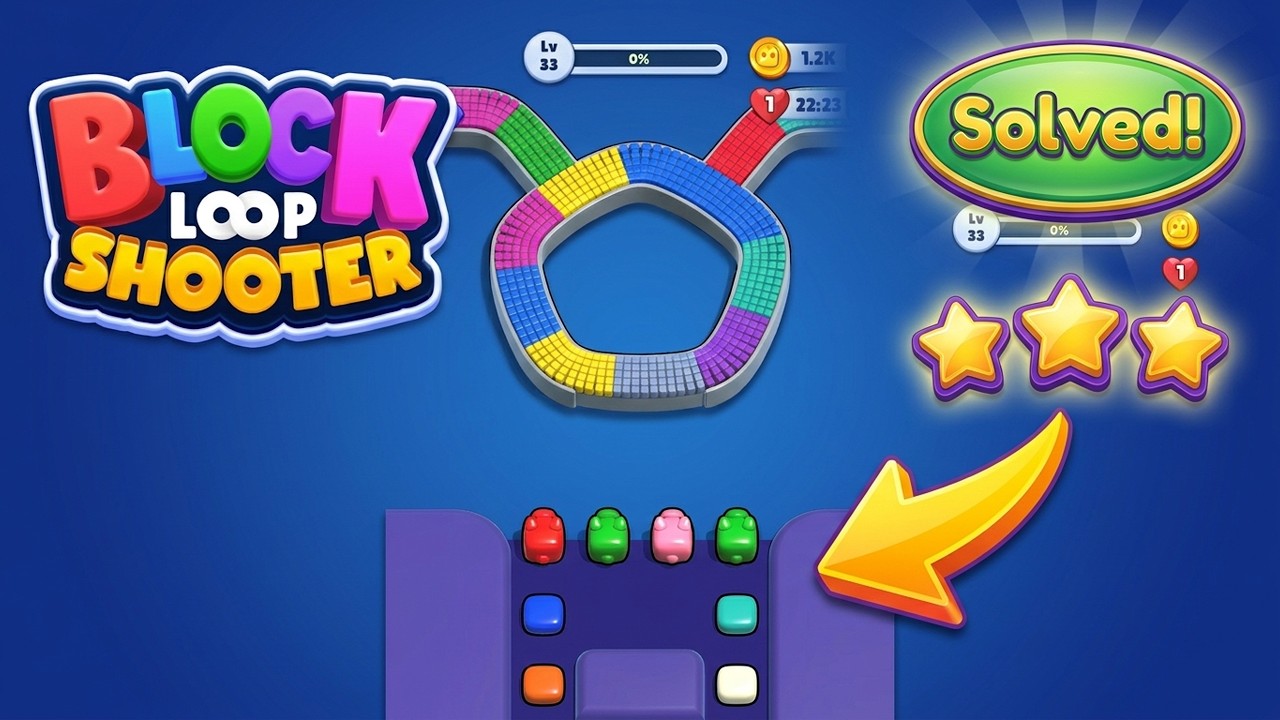🧩 Block Loop Shooter: Level 33 WALKTHROUGH | Full Solution & Guide! 🎯 ...