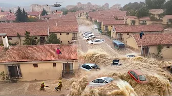 Mass Evacuation in Bulgaria! Flash Flood Sweeps Elenite Resort into the Sea, People Trapped